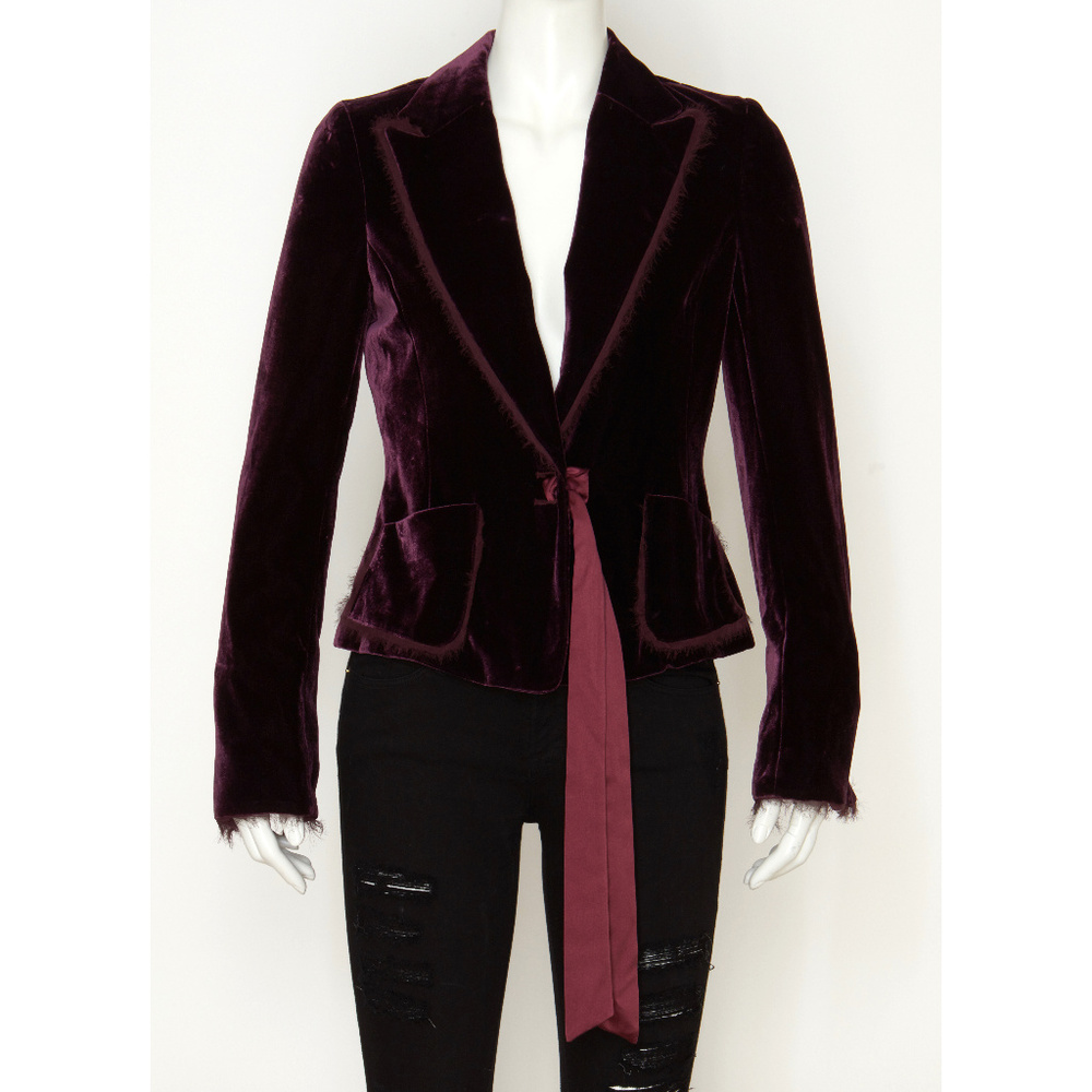 Yoana Baraschi Velvet Blazer